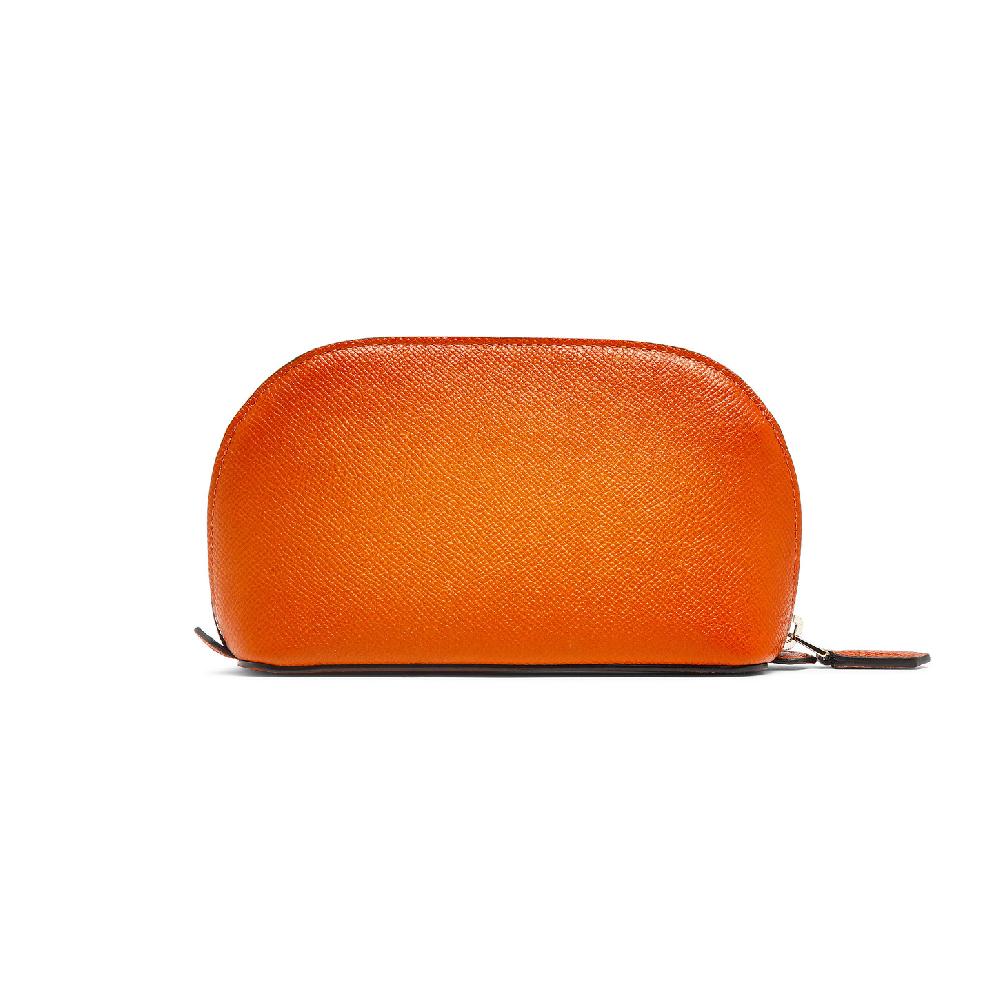 Santoni Pouch in Saffiano arancione Promozione