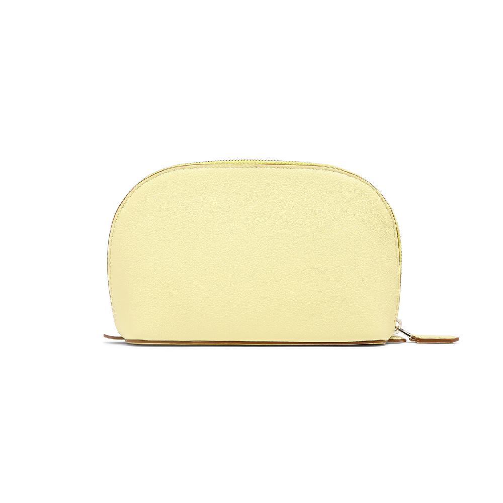 Santoni Pouch in pelle bottalata gialla Sottocosto