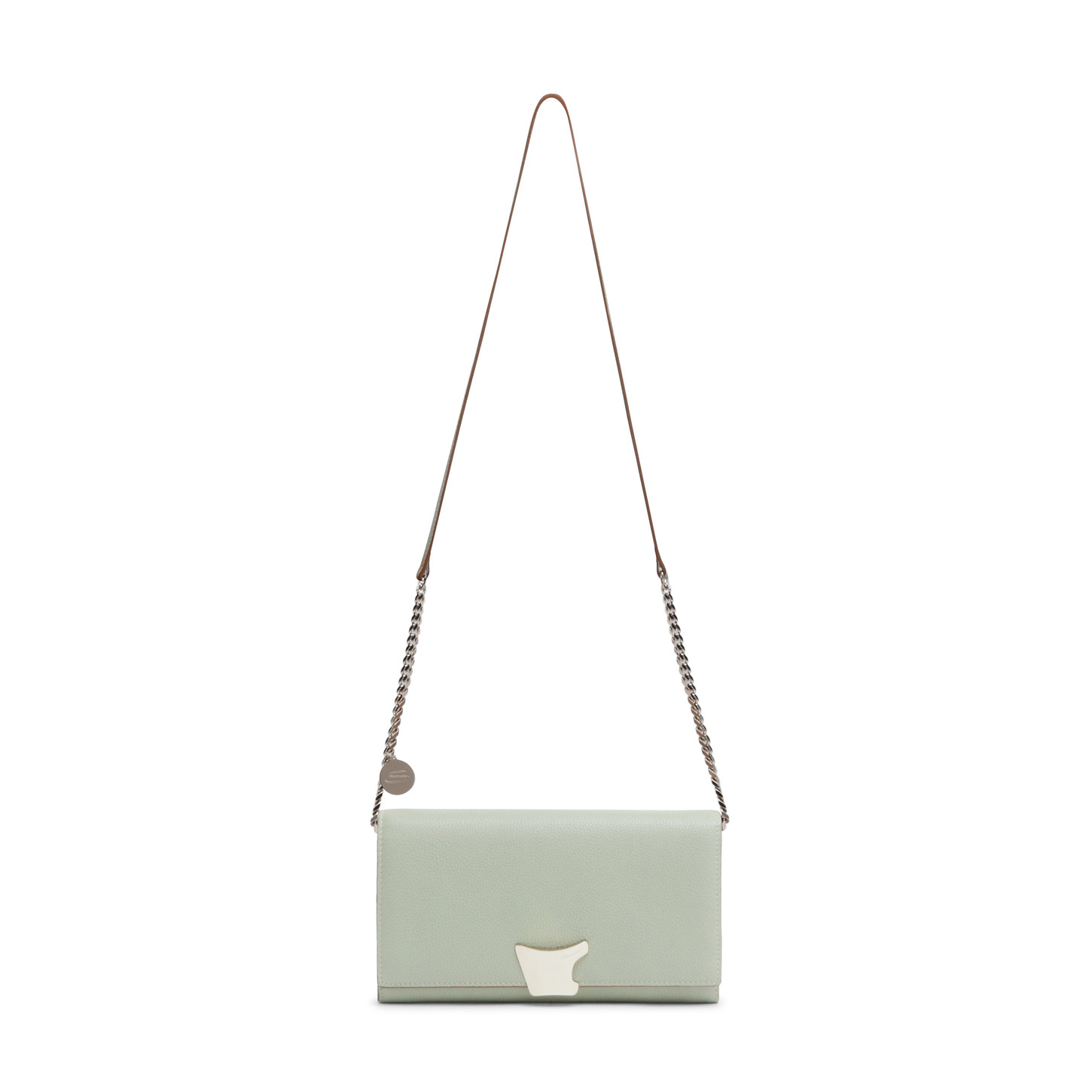 Santoni Borsa a tracolla in pelle verde Convenienza