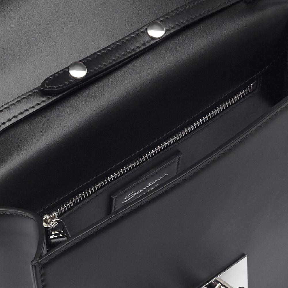 Santoni Borsa a tracolla in pelle nera Online