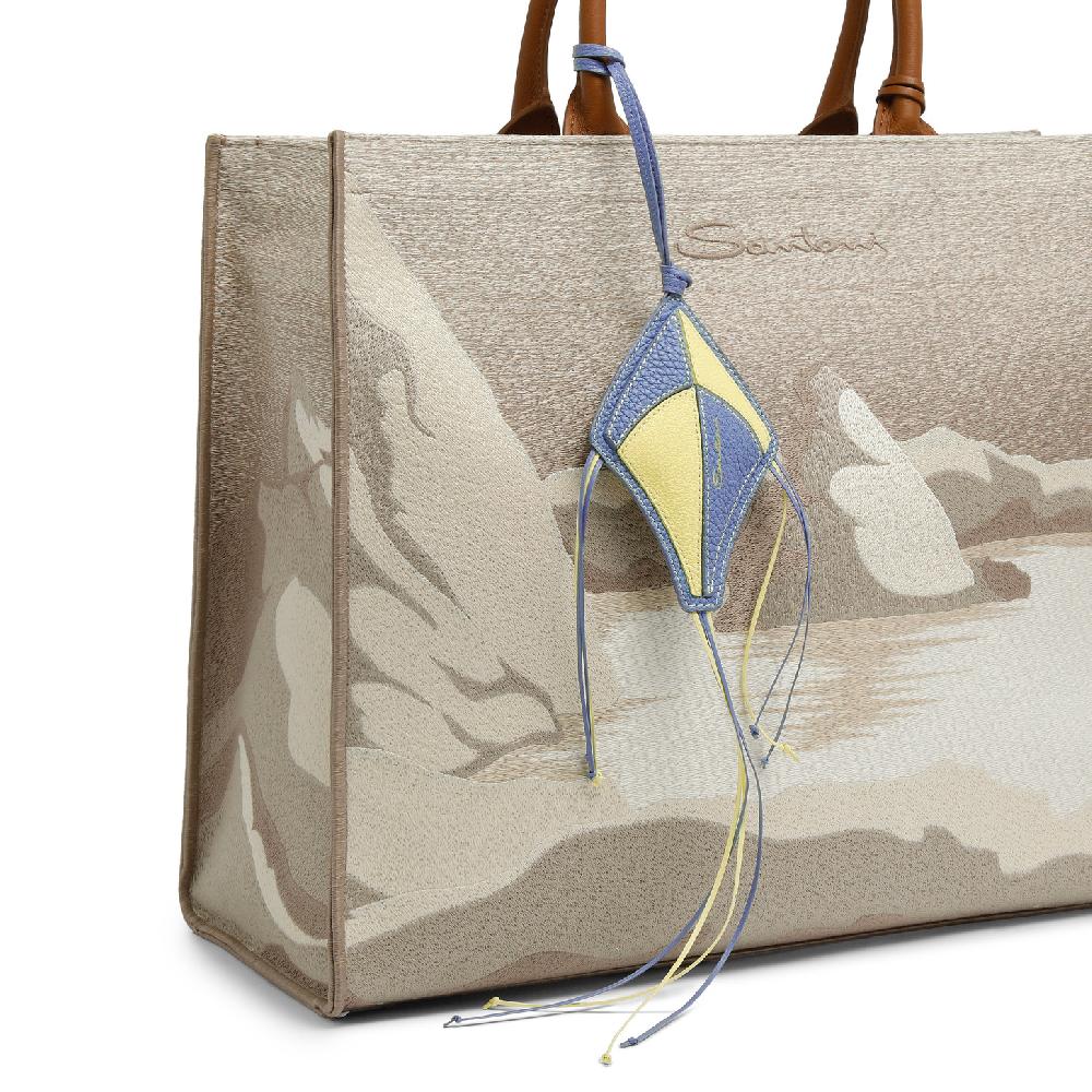 Santoni Charm aquilone in pelle multicolore Saldi