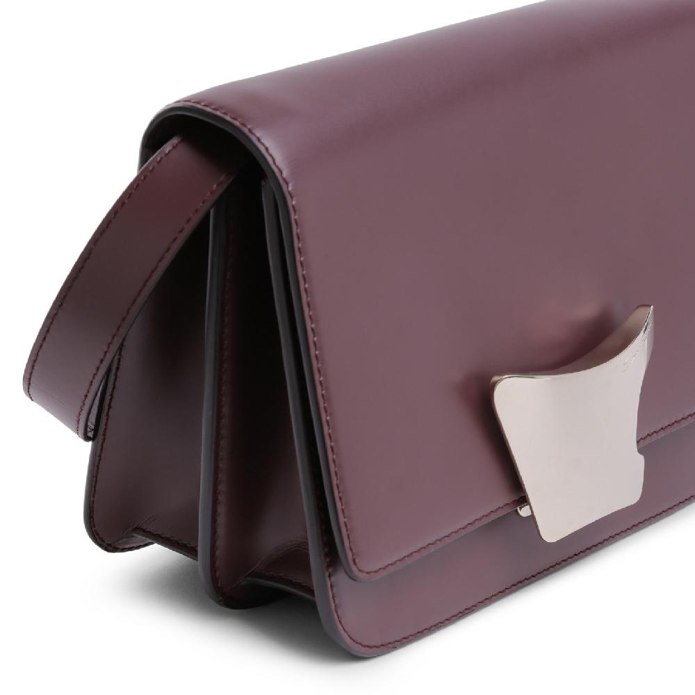 Santoni Borsa a tracolla in pelle bordeaux Saldi Di Fabbrica