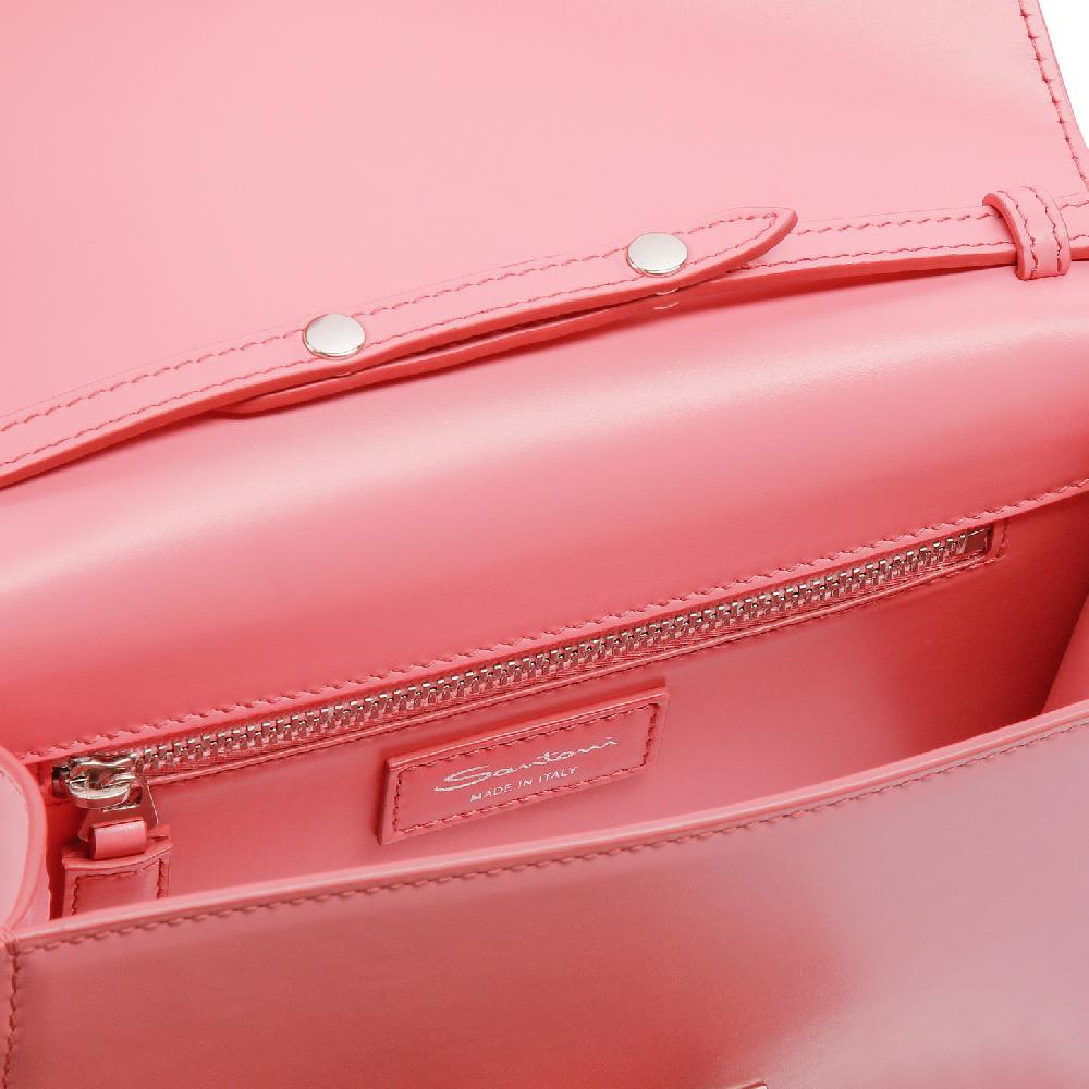 Santoni Borsa a tracolla in pelle rosa Negozio