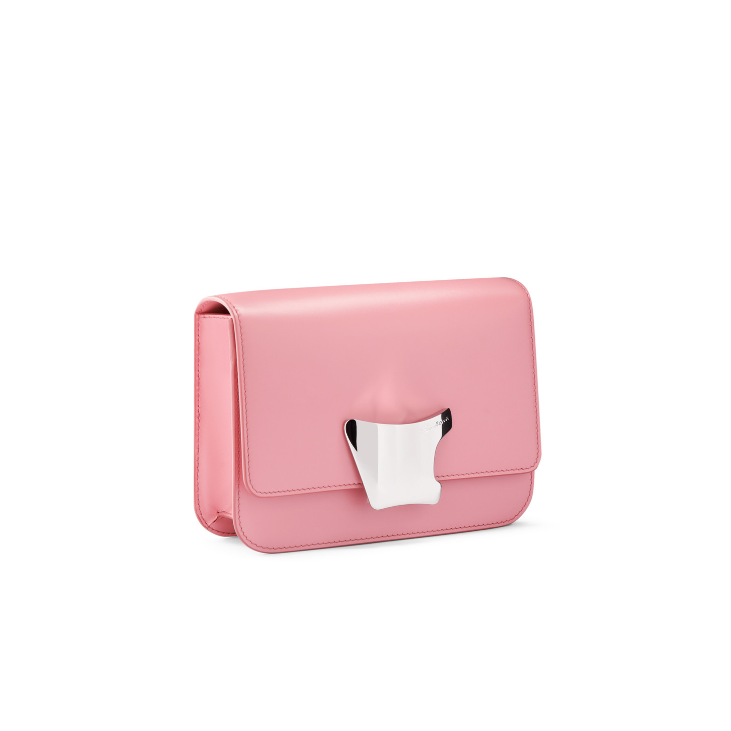 Santoni Borsa a tracolla in pelle rosa Negozio