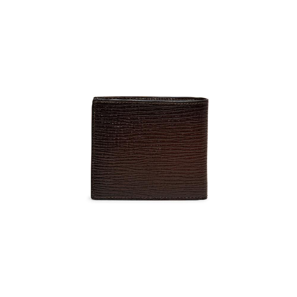Santoni Portafoglio in pelle stampata marrone Moda
