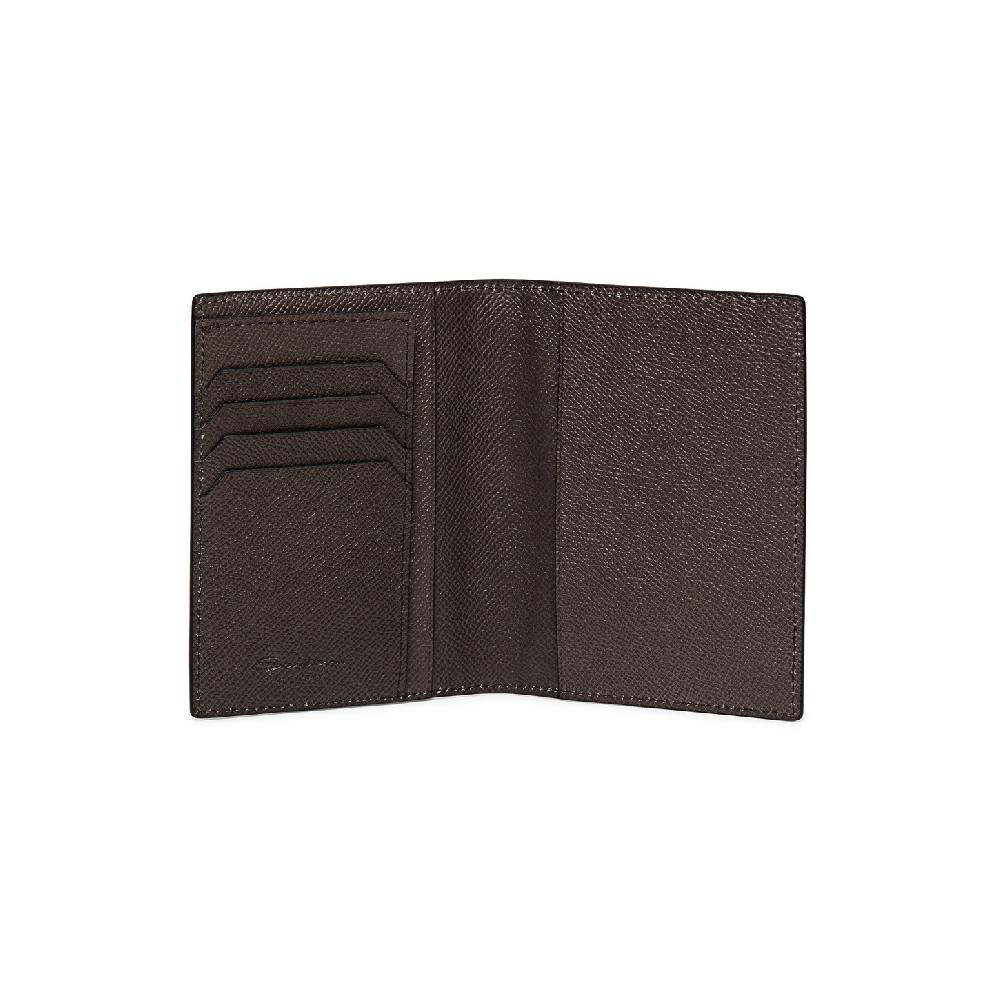 Santoni Custodia per passaporto in saffiano beige Soddisfazione Garantita