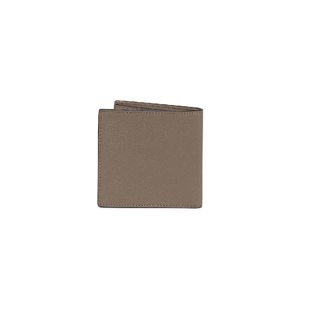 Santoni Portafoglio in saffiano beige Negozi Online