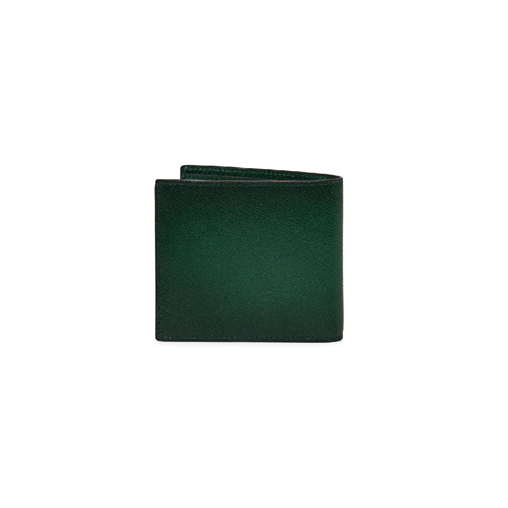 Santoni Portafoglio in saffiano verde Offerta esclusiva