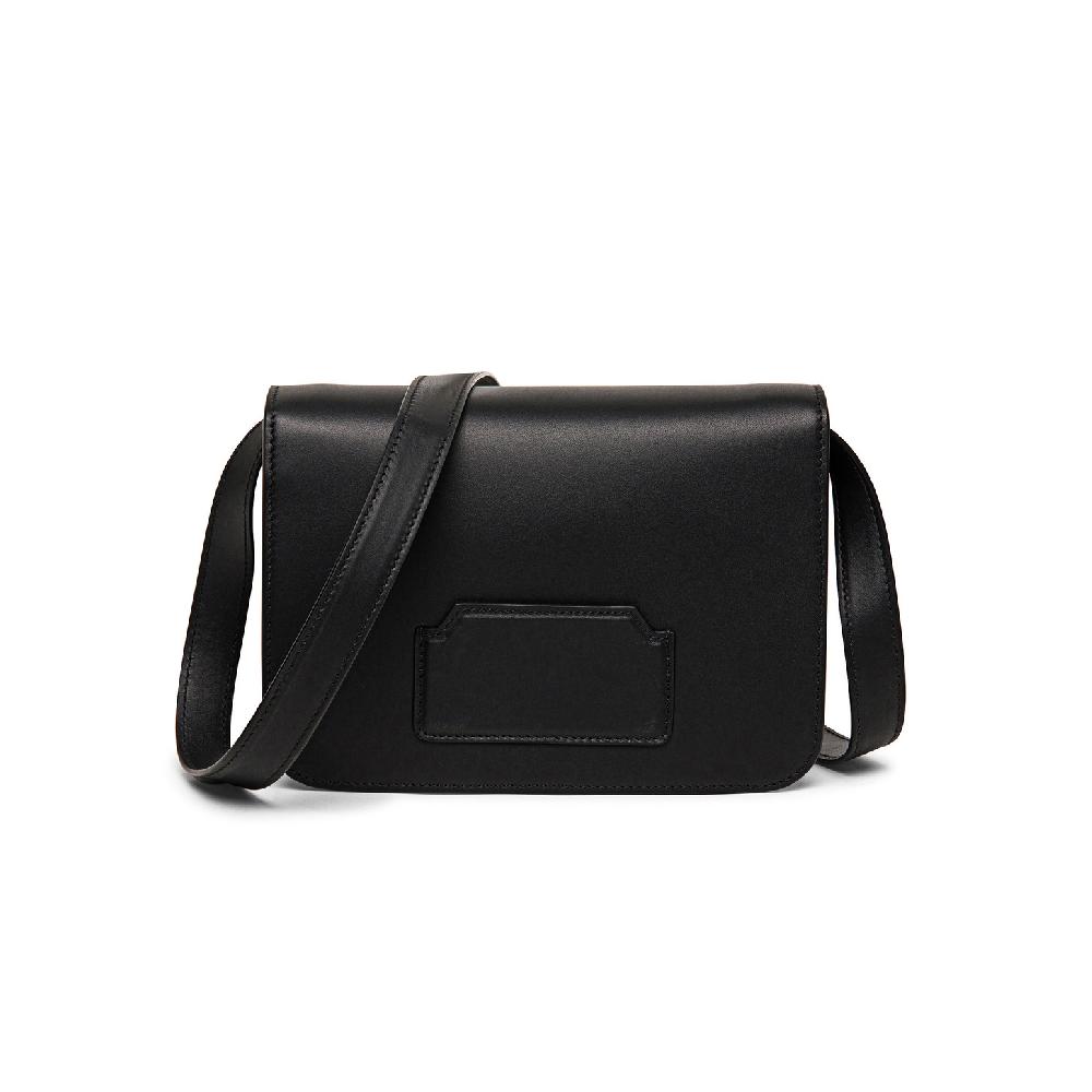 Santoni Borsa a tracolla in pelle nera Saldi