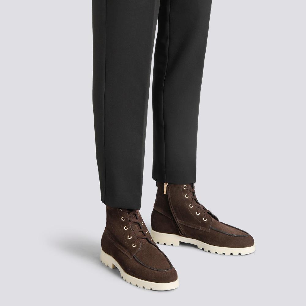 Santoni Stivaletto da donna in suede testa di moro Negozio