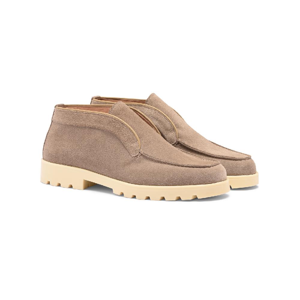 Santoni Stivaletto desert da donna in suede tortora Moda