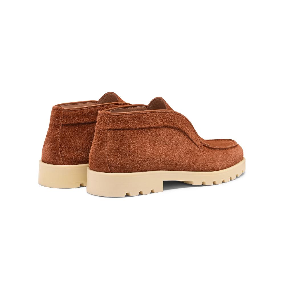 Santoni Stivaletto desert da donna in suede arancione 2025