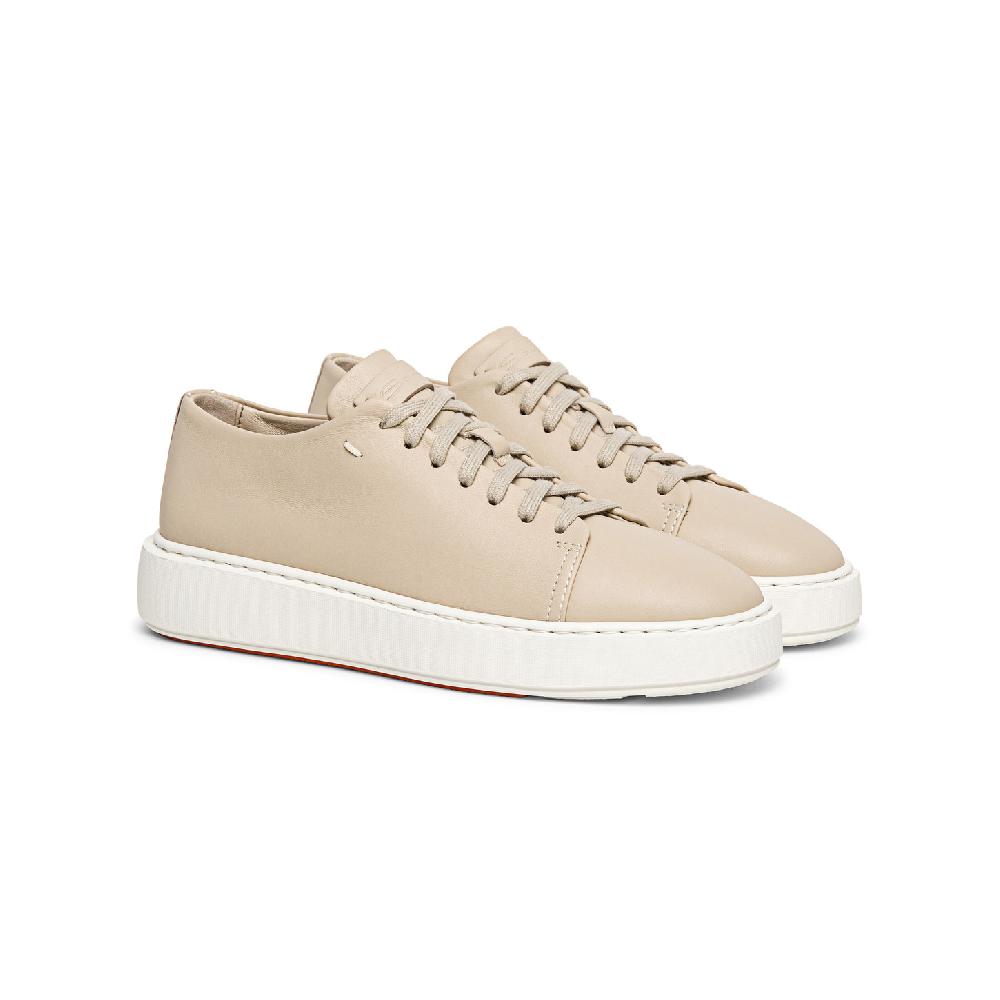Santoni Sneaker da donna in pelle beige Qualità Garantita