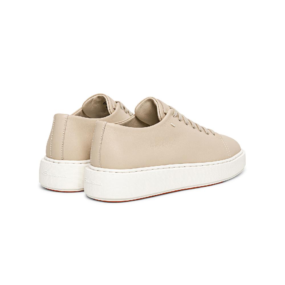 Santoni Sneaker da donna in pelle beige Qualità Garantita