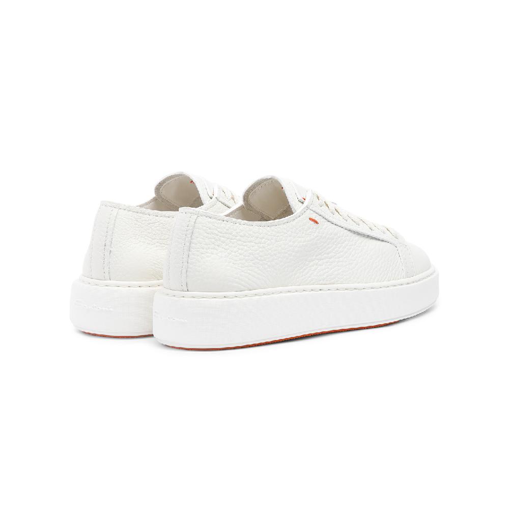 Santoni Sneaker da donna in pelle bottalata bianca Negozi Online