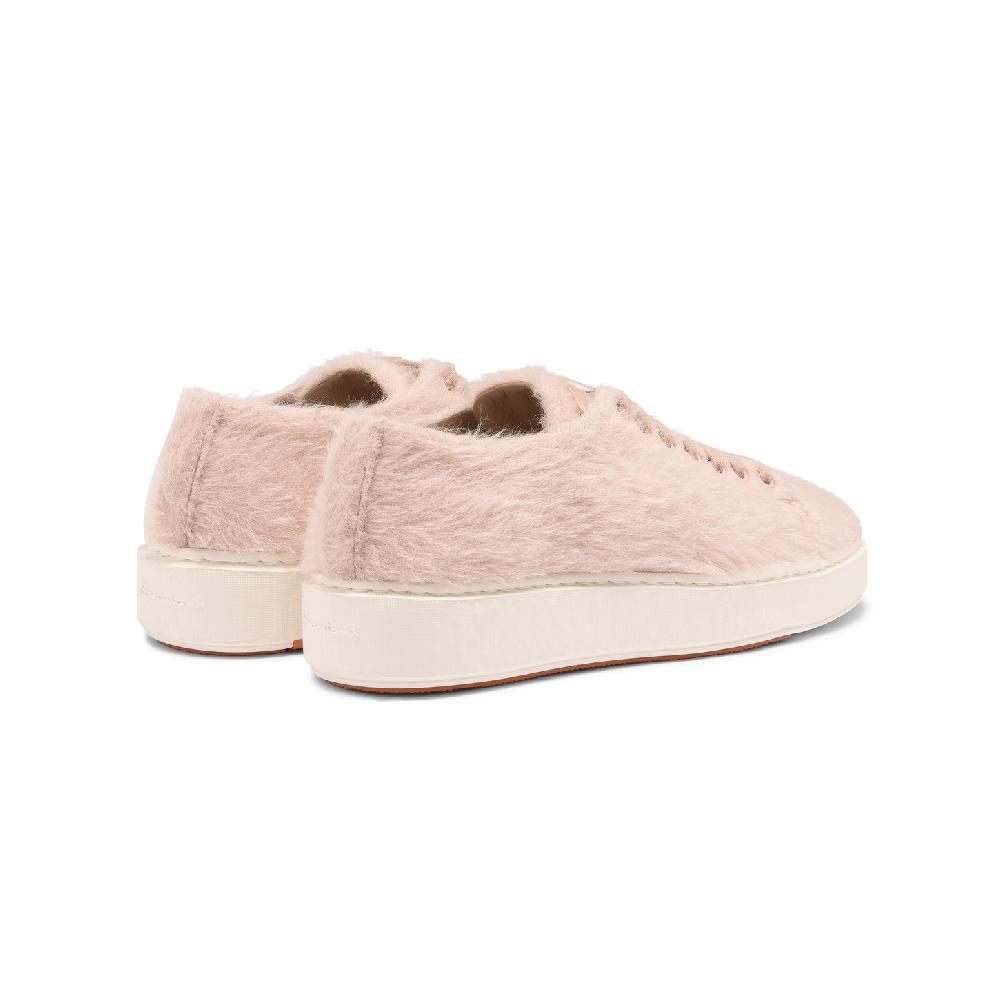 Santoni Sneaker da donna in lana rosa Acquista Ora