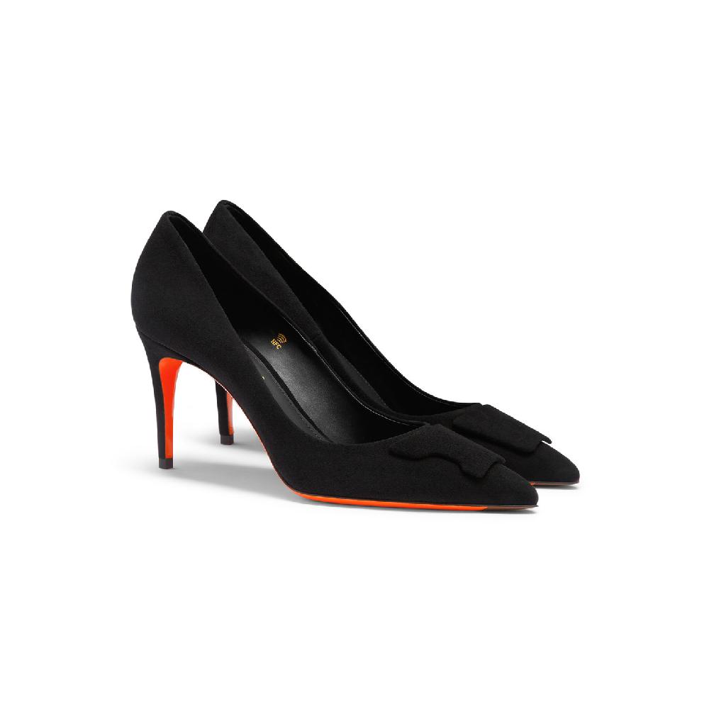 Santoni Décolletés tacco alto Santoni Sibille da donna in suede nero Novità