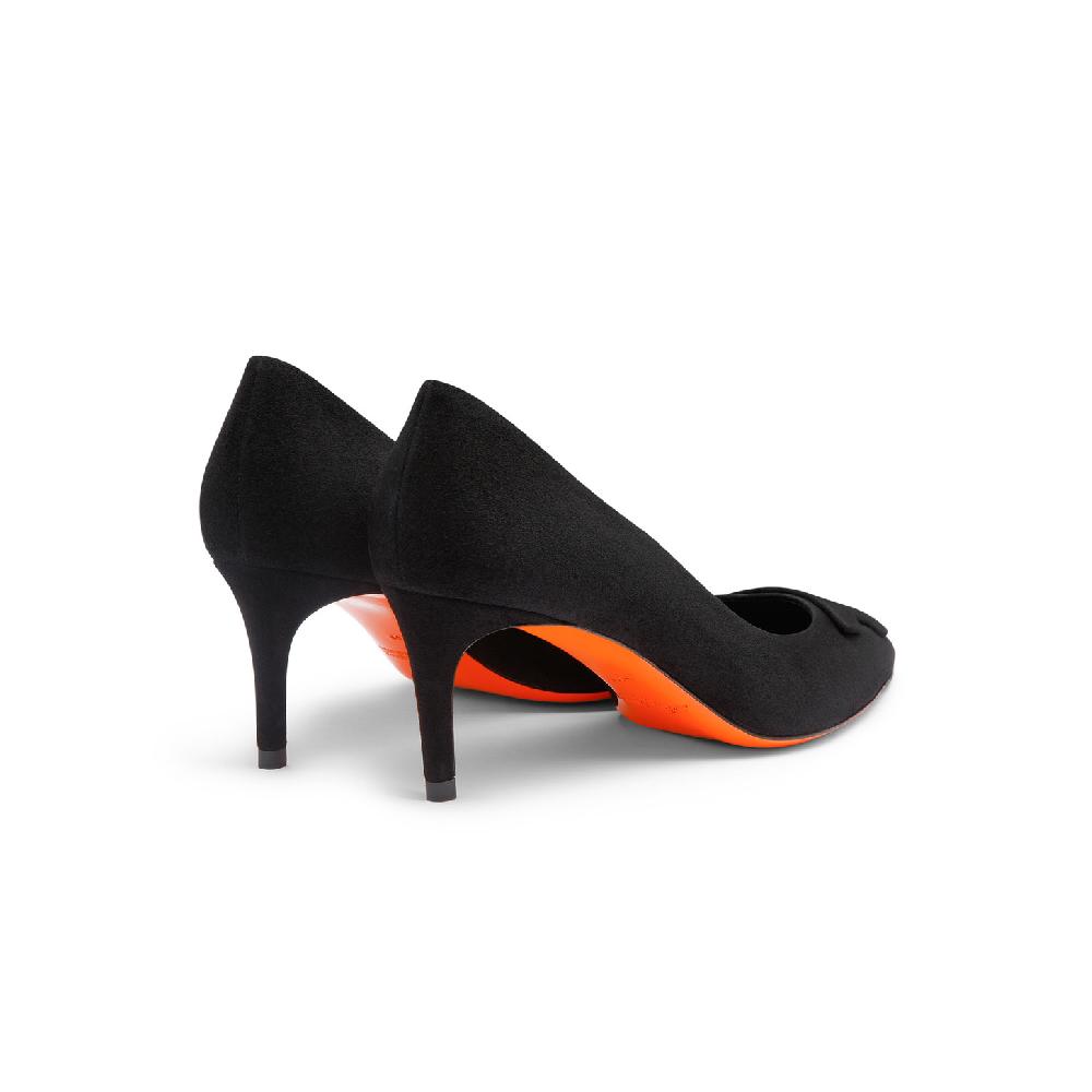 Santoni Décolletés tacco medio Santoni Sibille da donna in suede nero Offerta