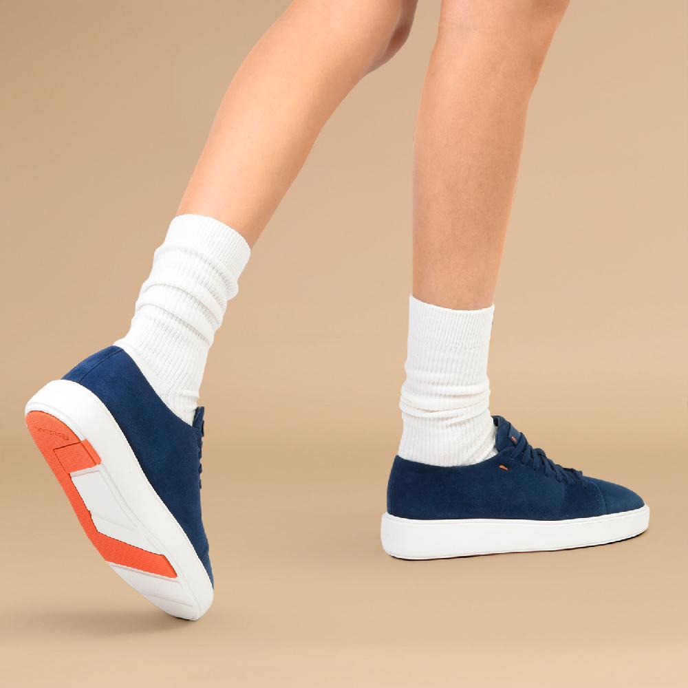 Santoni Sneaker da donna in suede blu I Più Venduti
