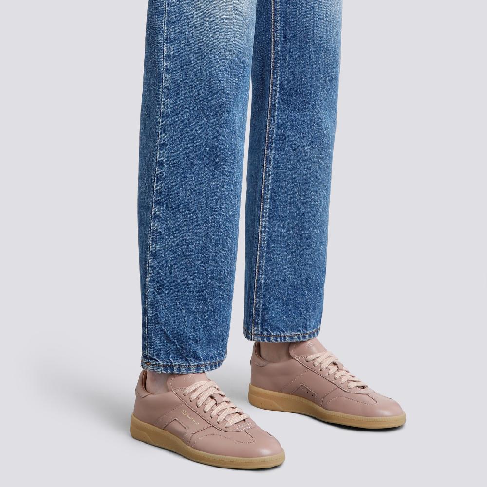 Santoni Sneaker DBS Oly da donna in pelle bottalata rosa Italia