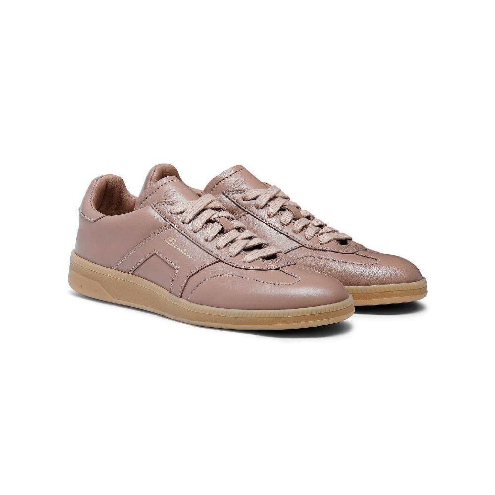 Santoni Sneaker DBS Oly da donna in pelle bottalata rosa Italia