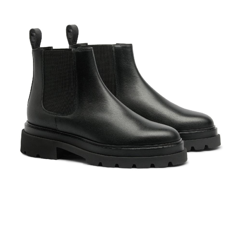 Santoni Stivaletto chelsea da donna in pelle nera Qualità
