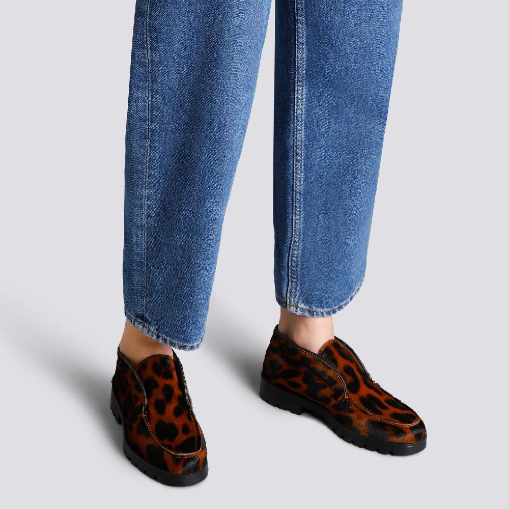 Santoni Stivaletto desert da donna in cavallino animalier Promozione