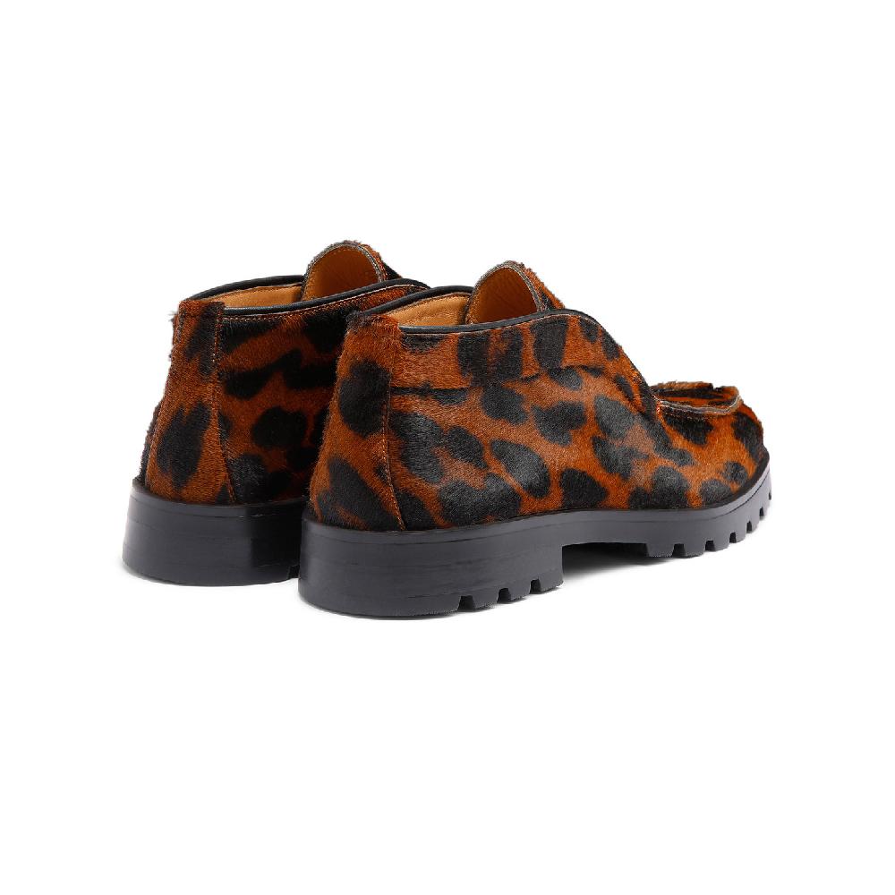 Santoni Stivaletto desert da donna in cavallino animalier Promozione