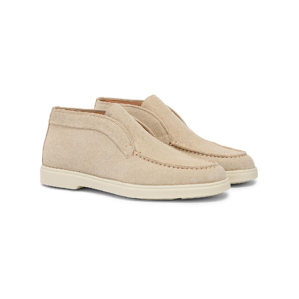 Santoni Stivaletto desert da donna in suede rosa Spedizione Gratuita