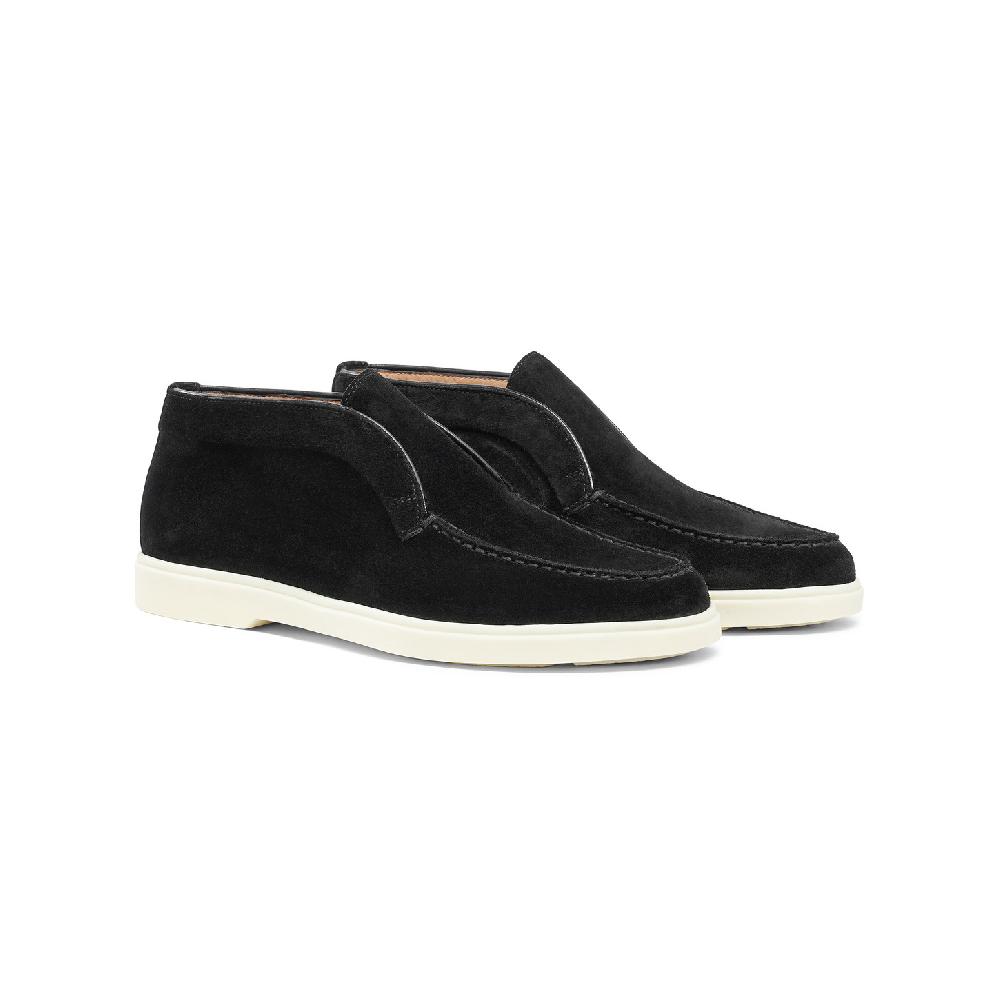 Santoni Stivaletto desert da donna in suede nero Online