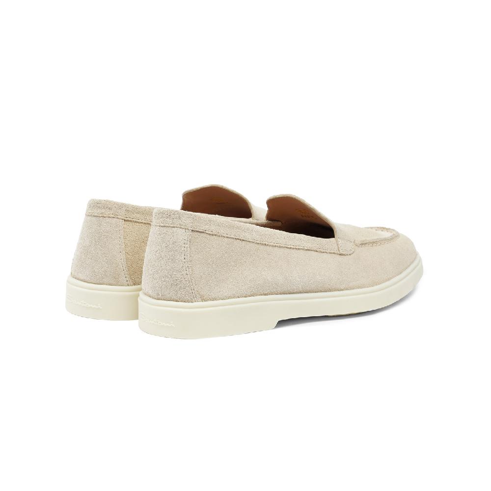 Santoni Mocassino da donna in suede rosa Outlet
