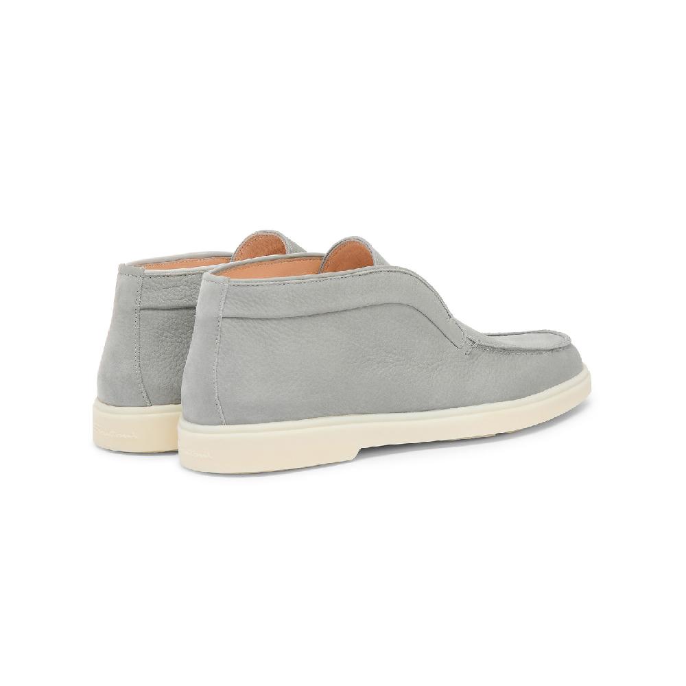 Santoni Stivaletto desert da donna in nabuk grigio In Vendita