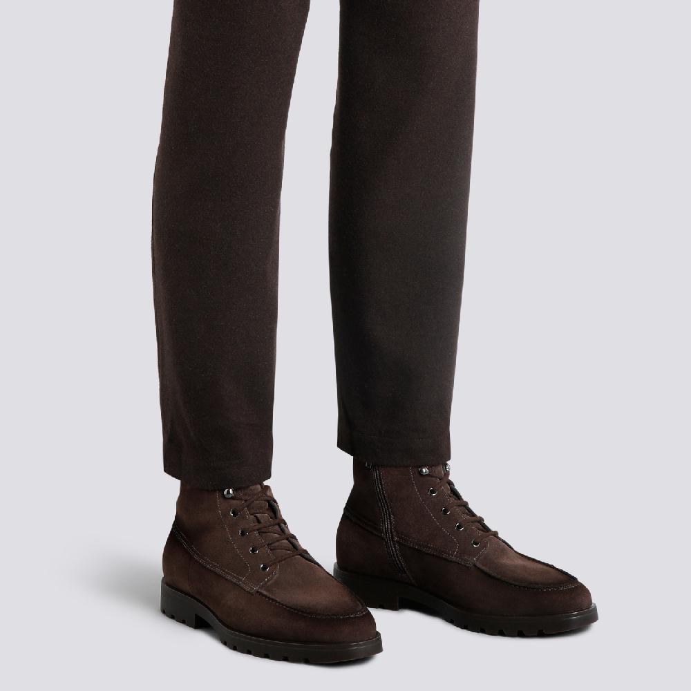 Santoni Stivaletto da uomo in suede testa di moro Presa
