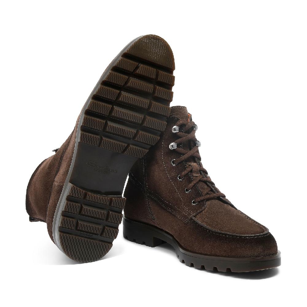 Santoni Stivaletto da uomo in suede testa di moro Presa