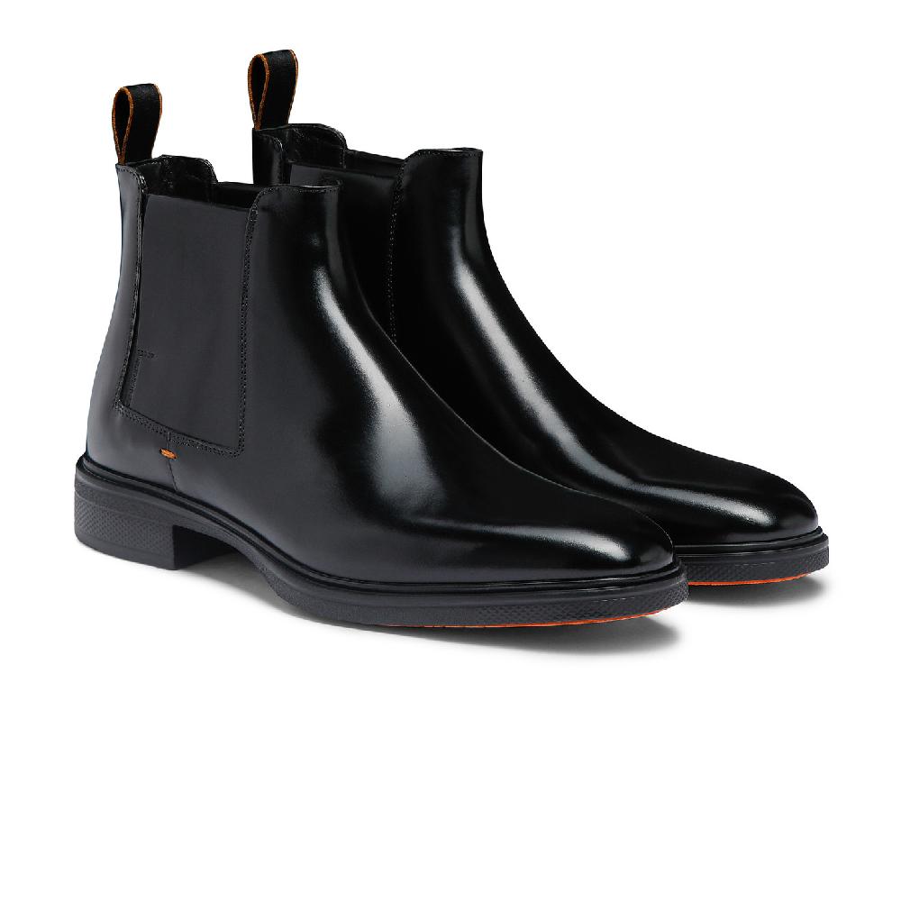 Santoni Stivaletto Easy da uomo in pelle nera Negozio