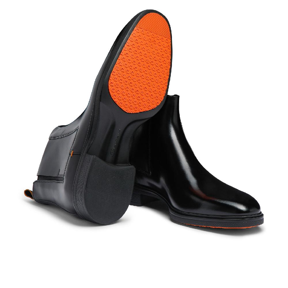 Santoni Stivaletto Easy da uomo in pelle nera Negozio