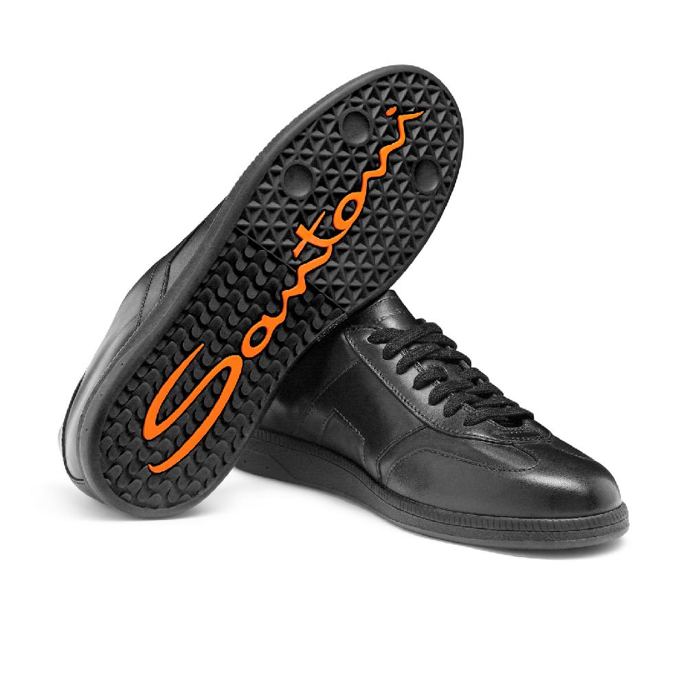 Santoni Sneaker DBS Oly da uomo in pelle nera Italia