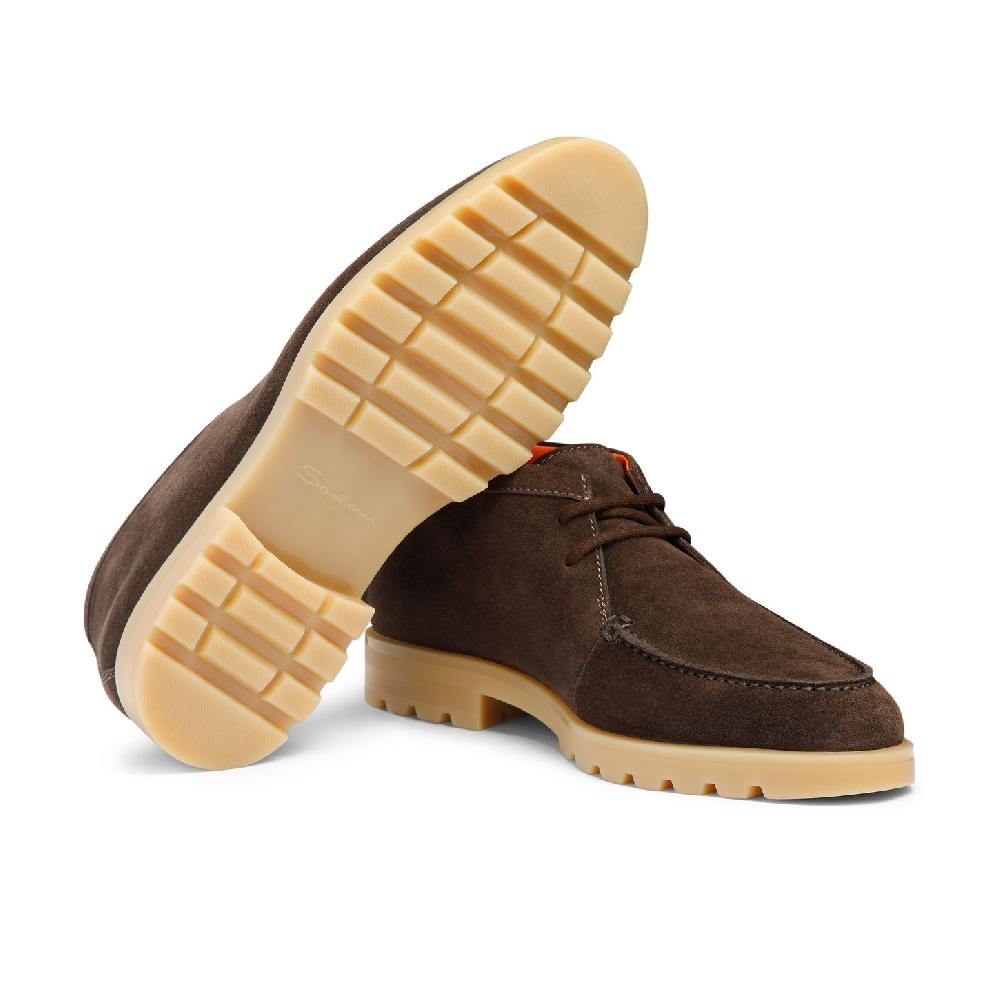 Santoni Stivaletto desert da uomo in suede marrone Affare Del Giorno