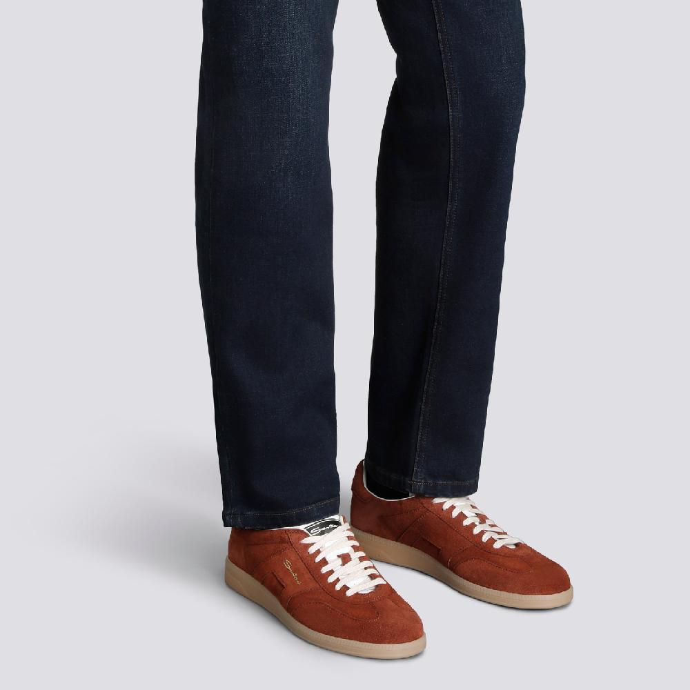 Santoni Sneaker DBS Oly da uomo in suede marrone Moda