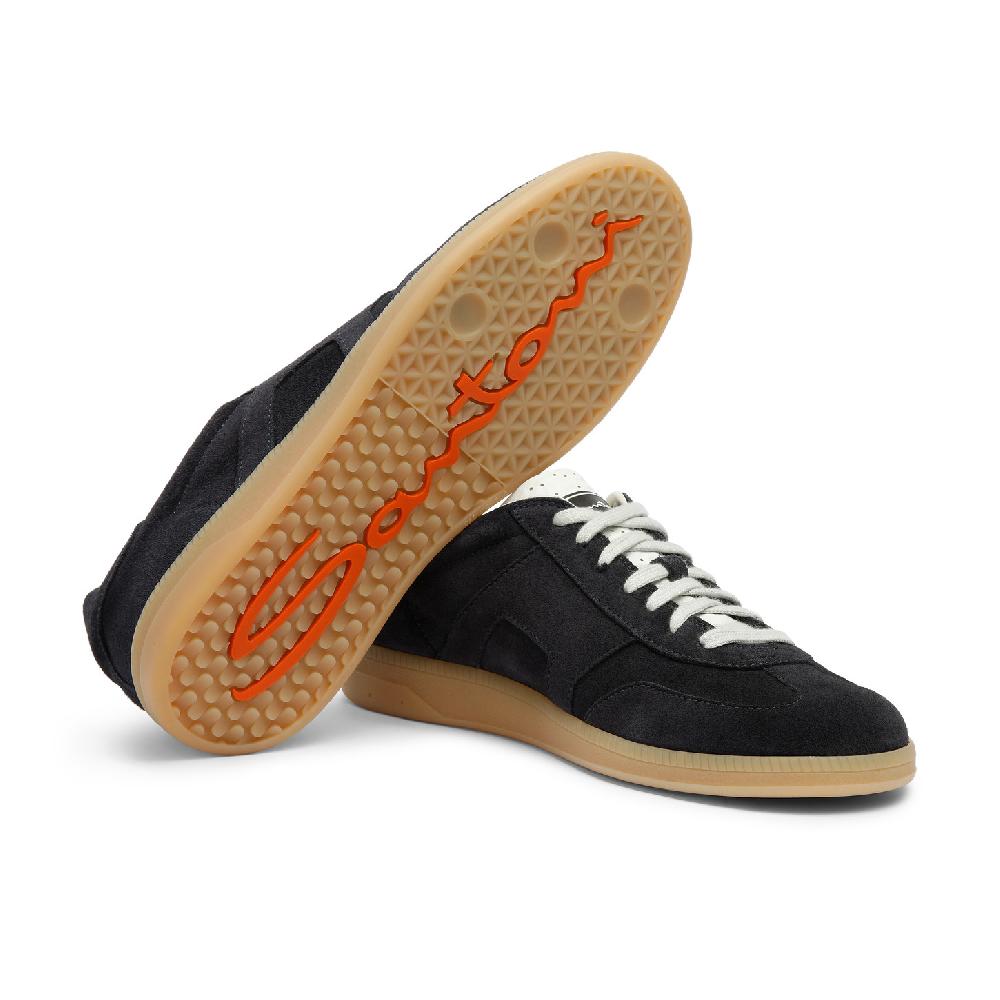Santoni DBS Oly sneaker da uomo in suede blu Presa