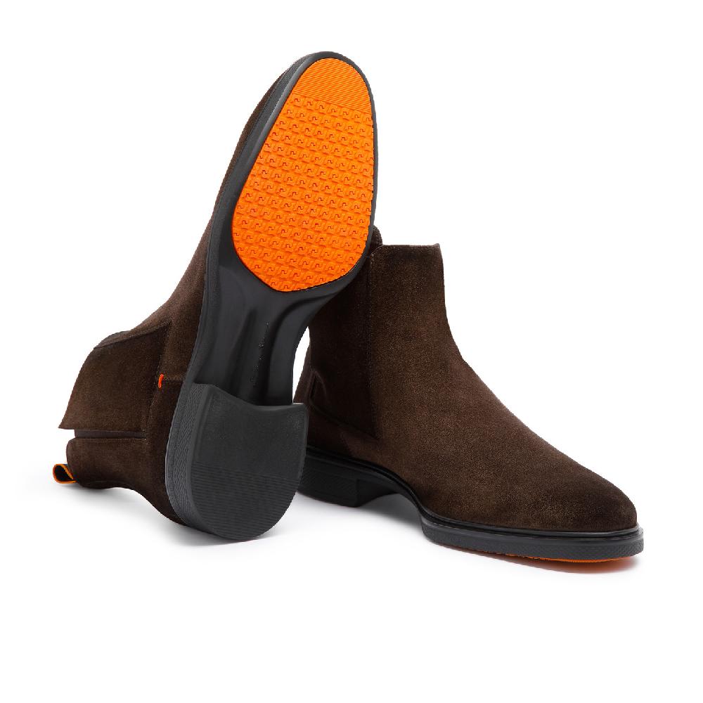 Santoni Stivaletto Easy da uomo in suede testa di moro Vendita Economica