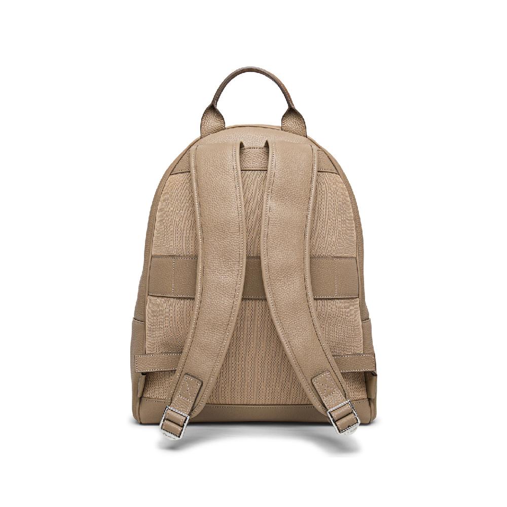 Santoni Zaino in pelle bottalata beige Consegna Veloce