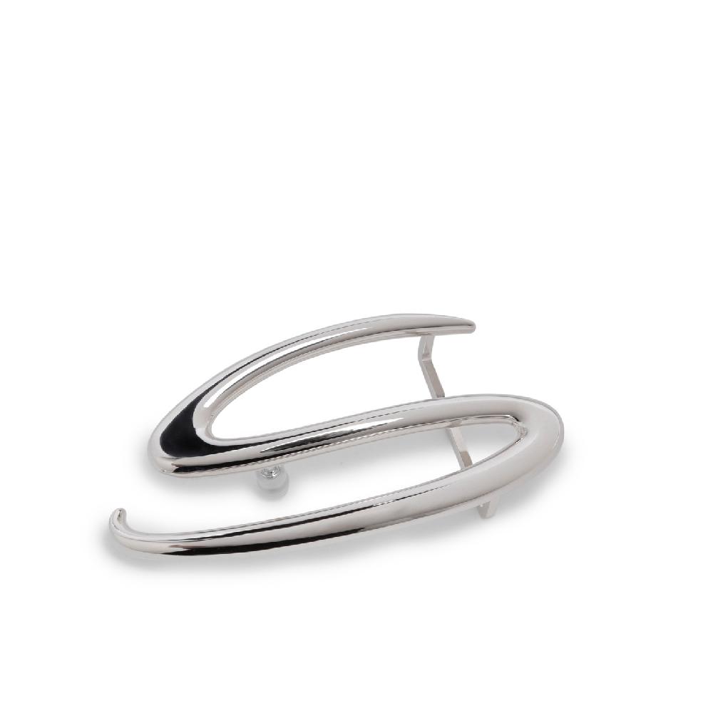 Santoni Fibbia "S" per cintura in metallo argento In Vendita