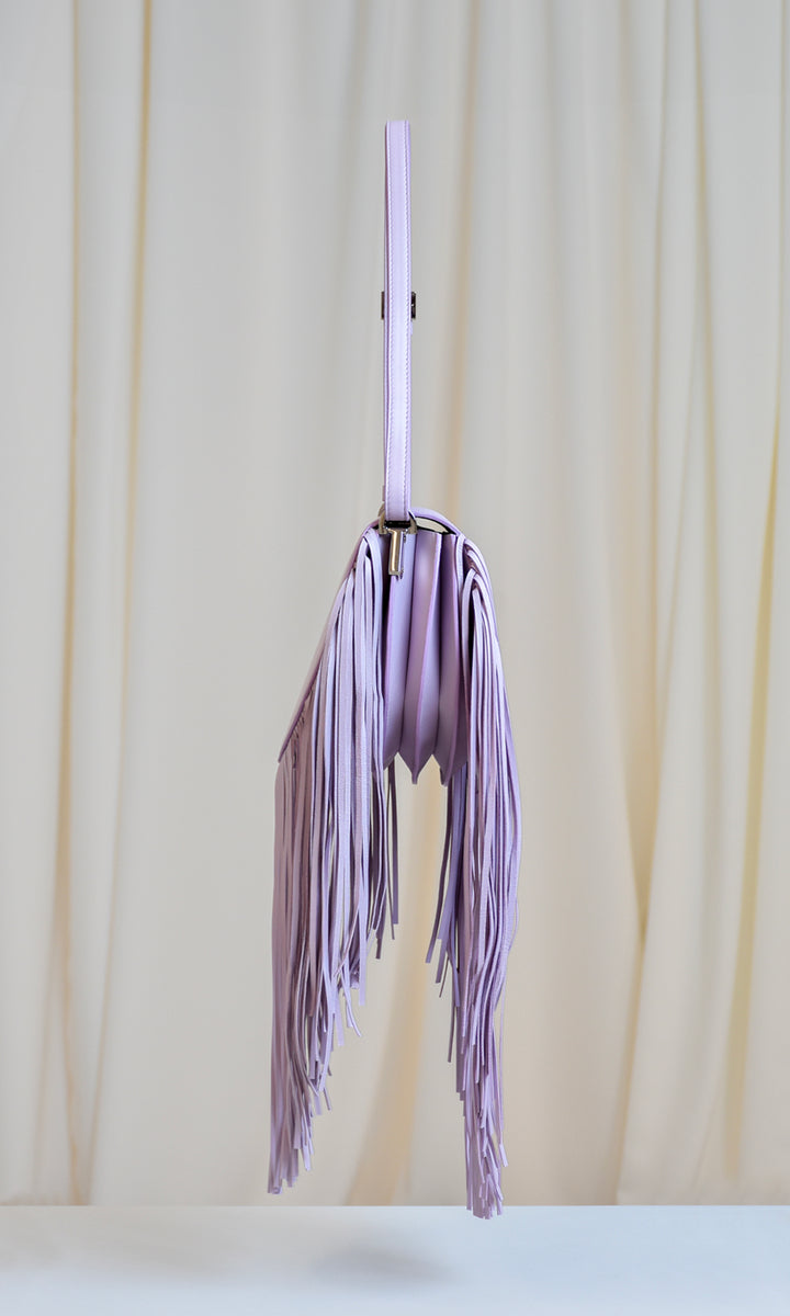 Sara Battaglia Caroline Fringed Consegna Veloce