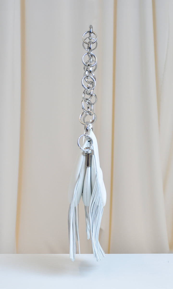 Sara Battaglia Banana Shoulder Bag Fringed Shopping Online