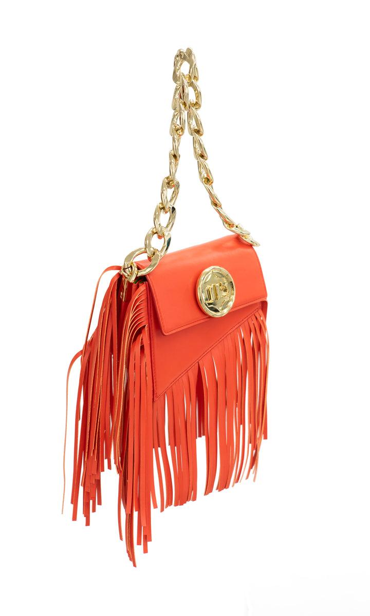 Sara Battaglia Euphoria Fringed Bag XS Presa