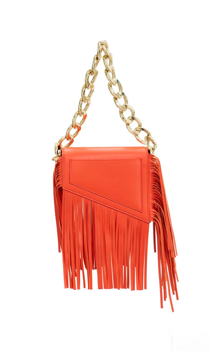 Sara Battaglia Euphoria Fringed Bag XS Presa