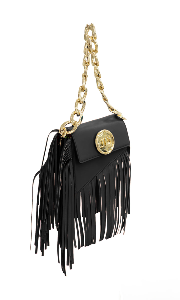 Sara Battaglia Euphoria Fringed Bag XS Sconto