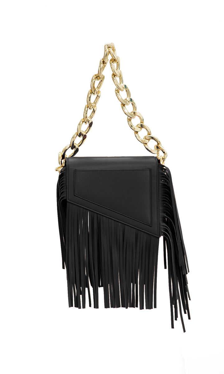 Sara Battaglia Euphoria Fringed Bag XS Sconto