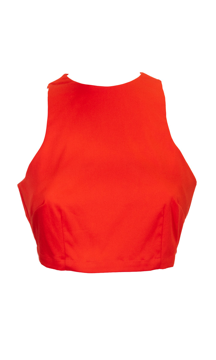 Sara Battaglia Crop Top Hotsell